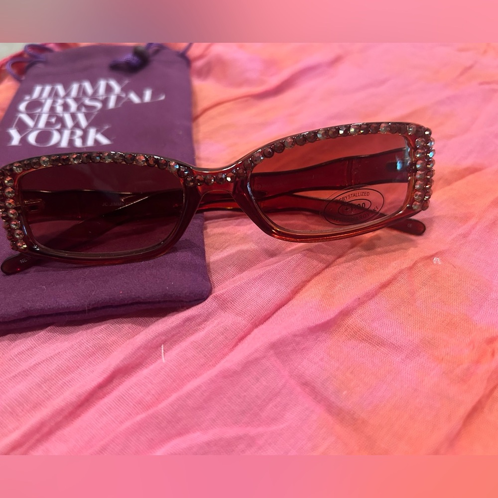 Jimmy Crystal reader sunglasses.  NEW.  1.00 strength.
